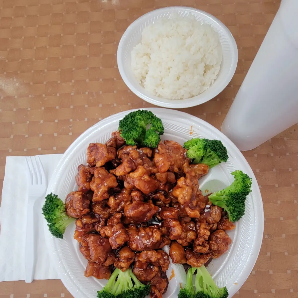 General TSO Chicken and Broccoli