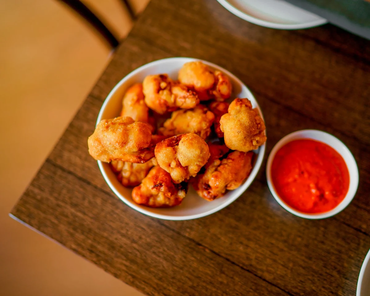 Battered Cauliflower & BBQ Sauce, Eureka Hotel