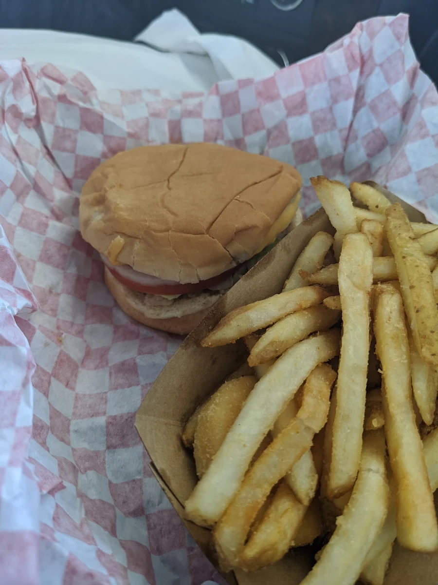 Cheeseburger Deluxe and Fries
