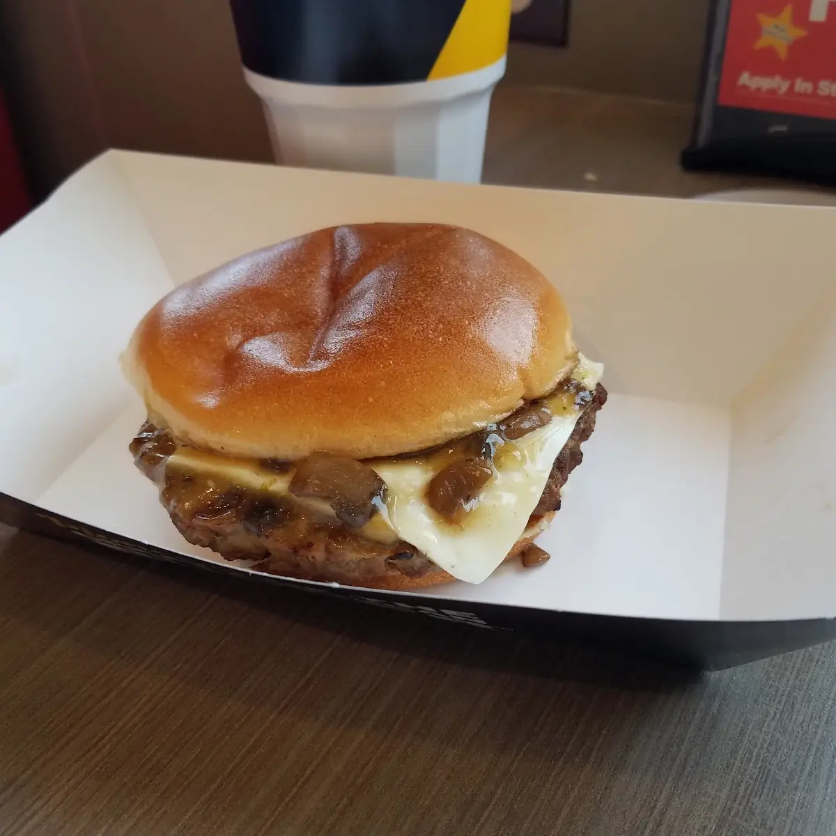 Mushroom and Swiss Burger