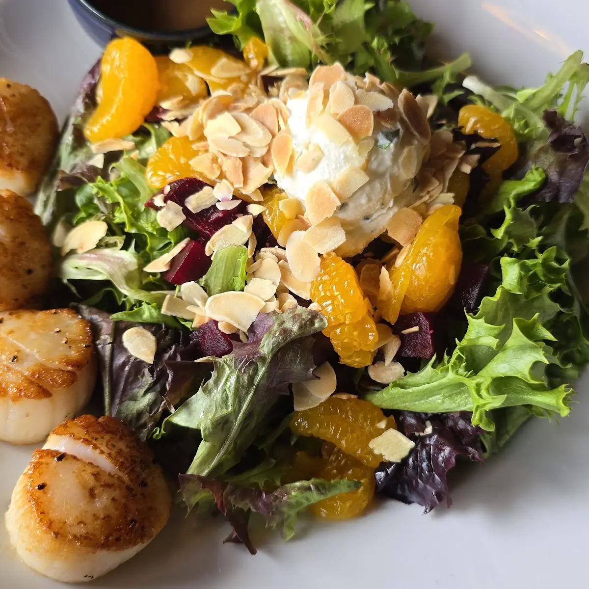 Beet Salad with Seared Scallops