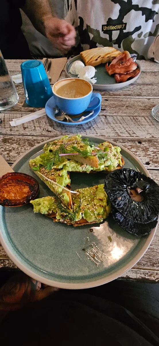 Avocado Toast, Moss on Wood