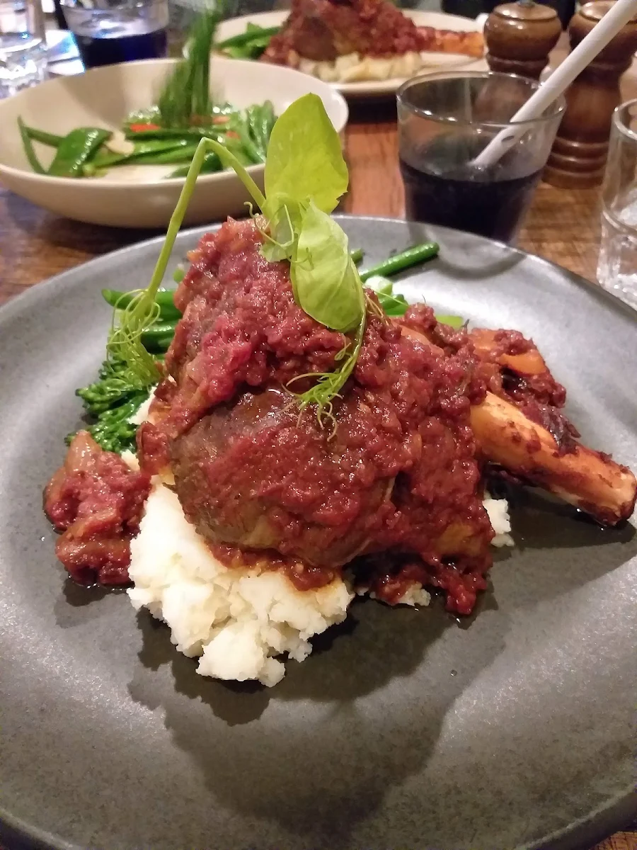 Lamb Shank, Moss on Wood