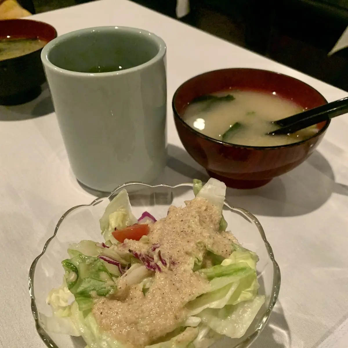 Miso Soup and Salad