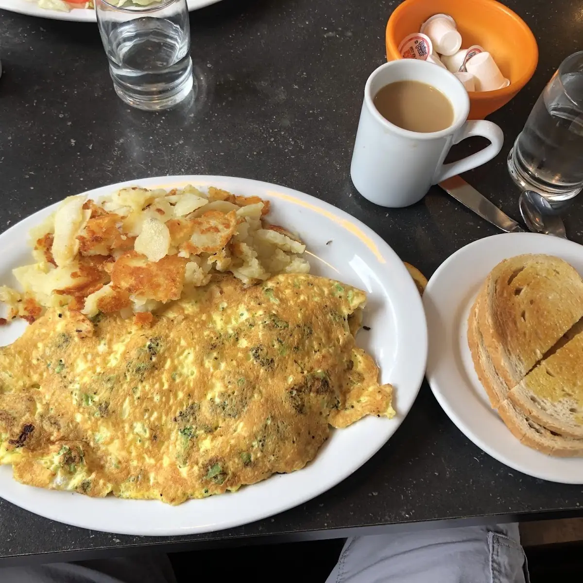Broccoli and Swiss Cheese Omelette