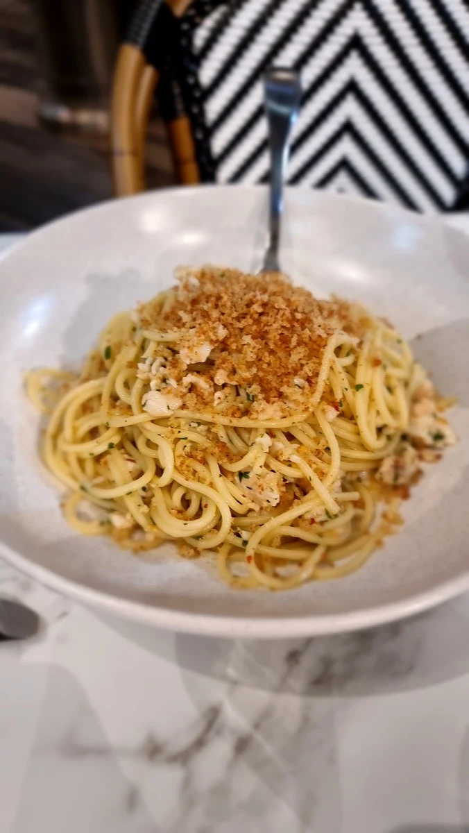 Spanner Crab Pasta, The Yankees Restaurant and Bar - Hope Island