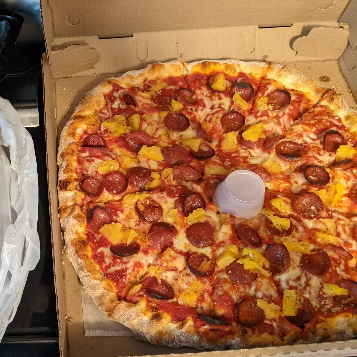 Spicy Pepperoni & Honey Pizza