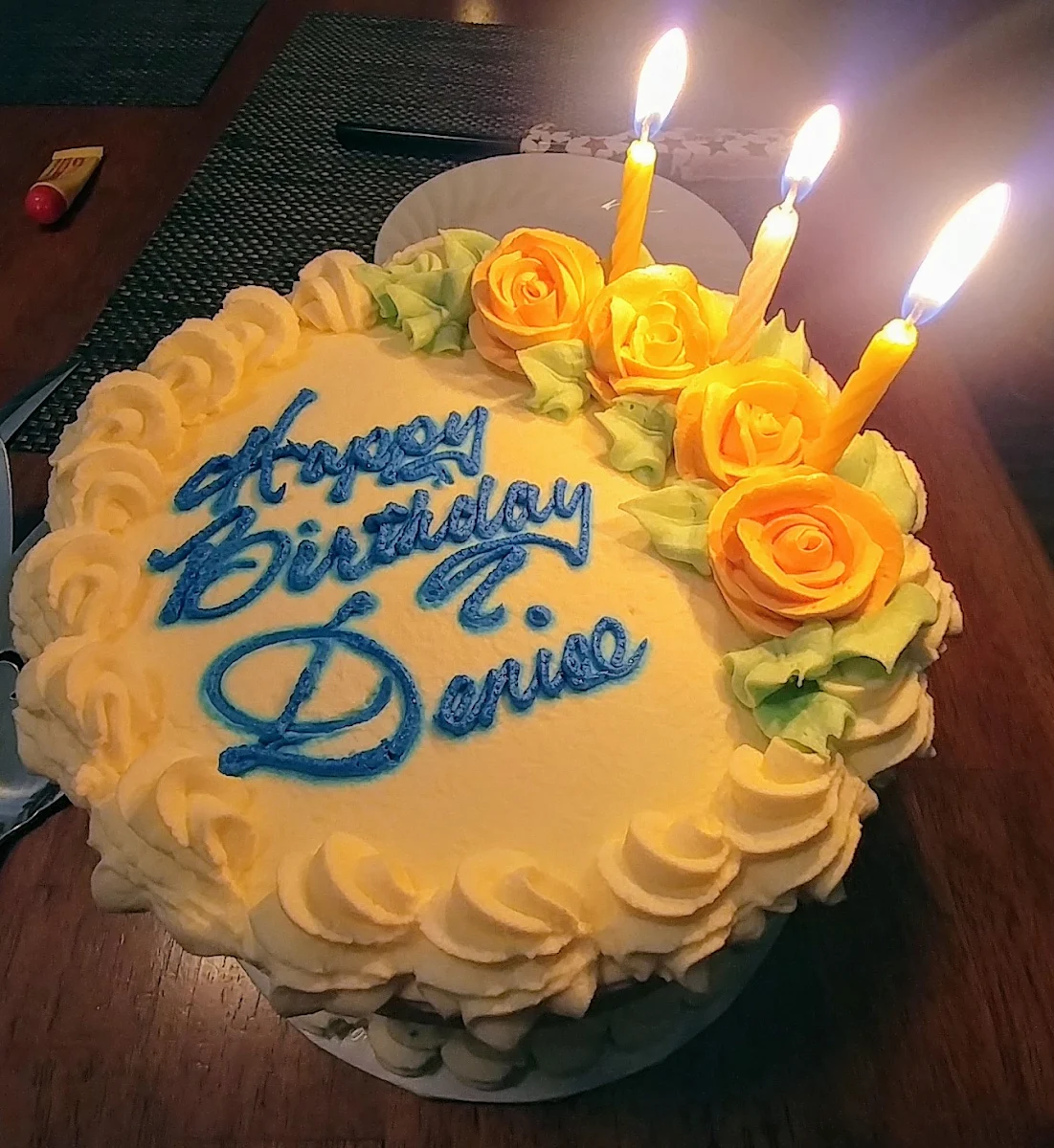 Whip Cream Birthday Cake