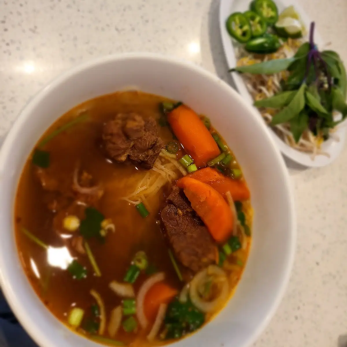 Beef Stew with Rice Noodle Soup