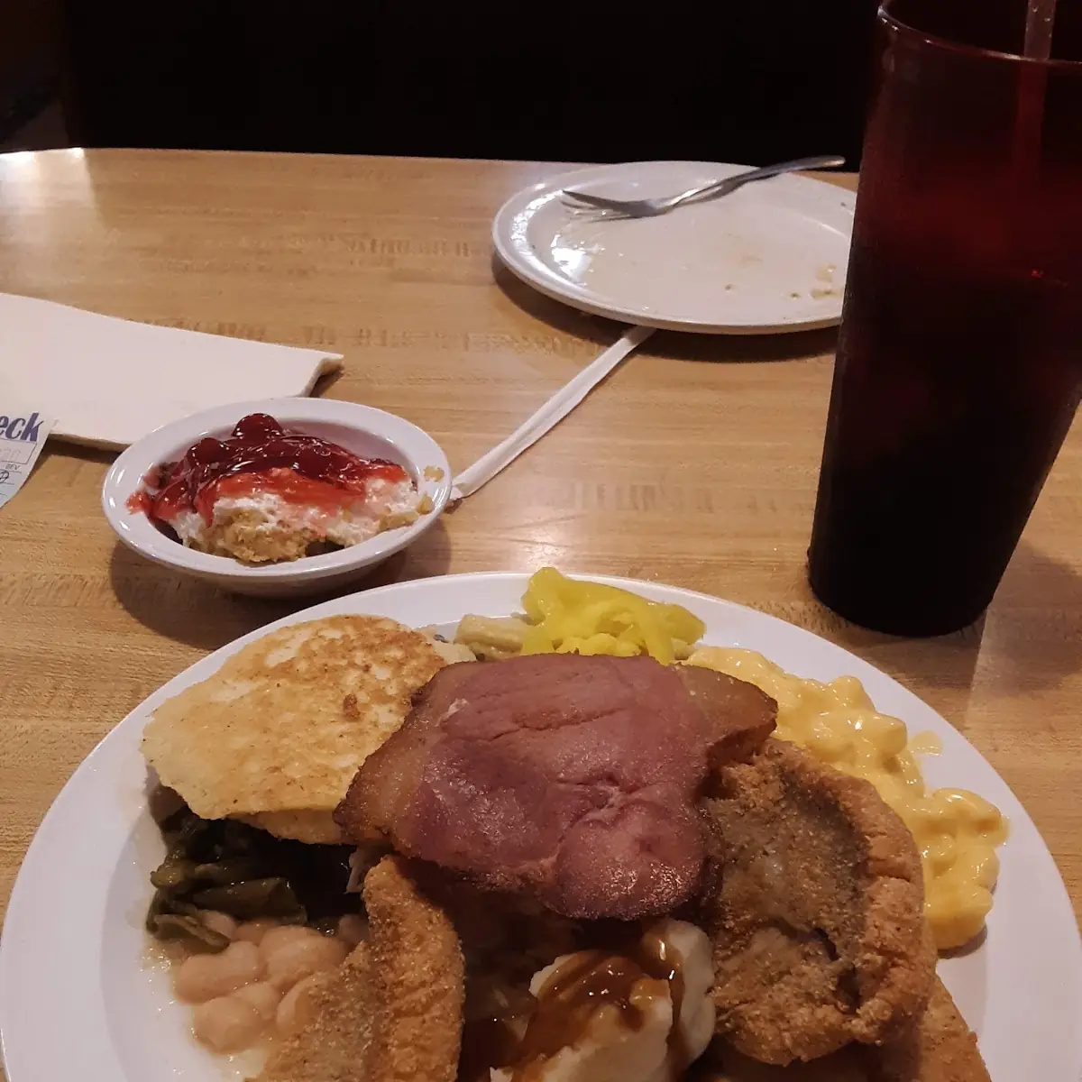 Fried Fish Country Ham Vegetables