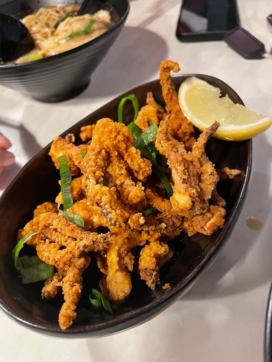 Crispy Squid, Hokkai Ramen