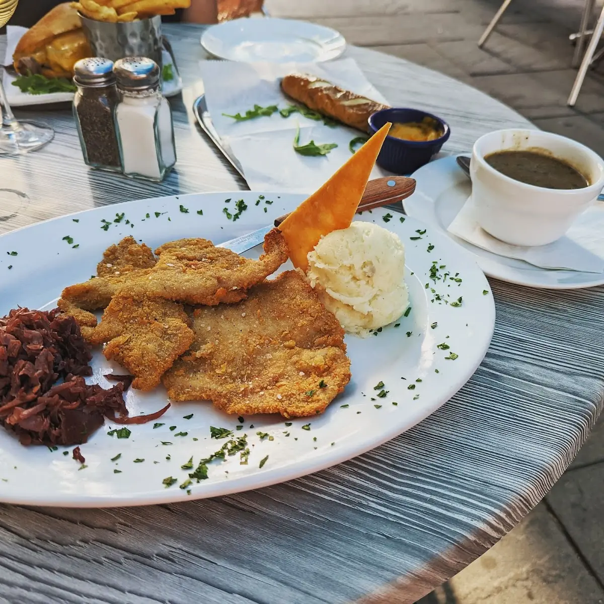 Pork Schnitzel Mashed Potatoes and Gravy