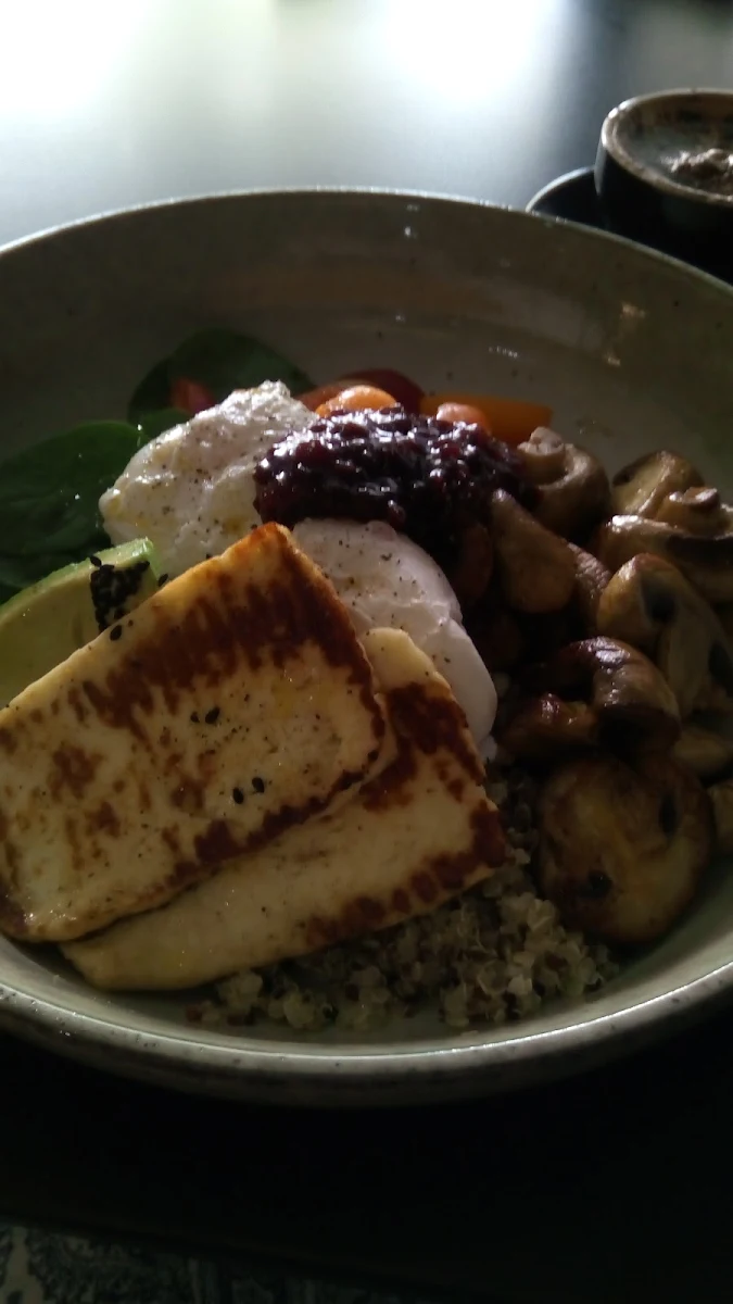 Goodness Bowl with Halloumi Add On, Cafe Lacuna