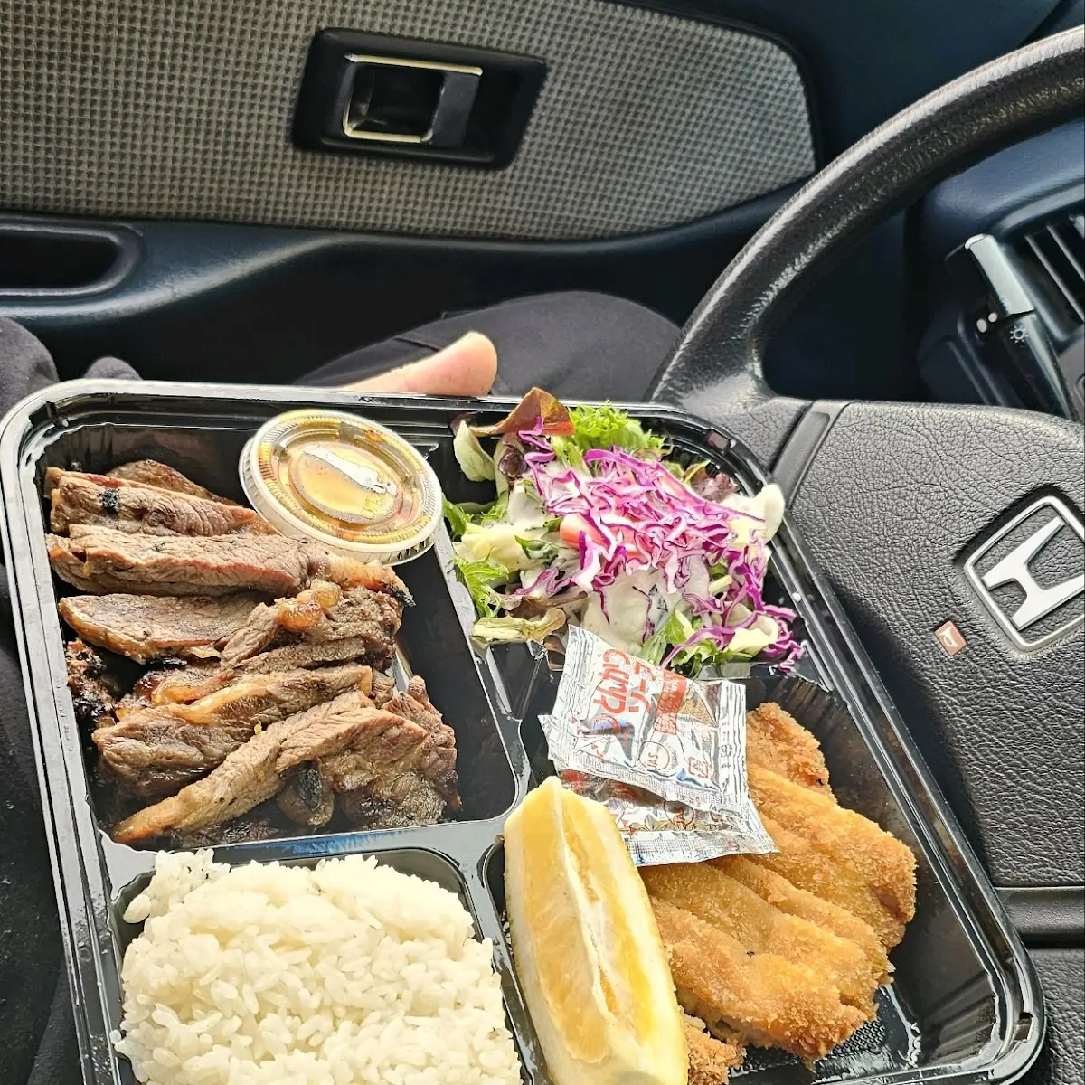 Beef Teriyaki and Pork Katsu Bento Box