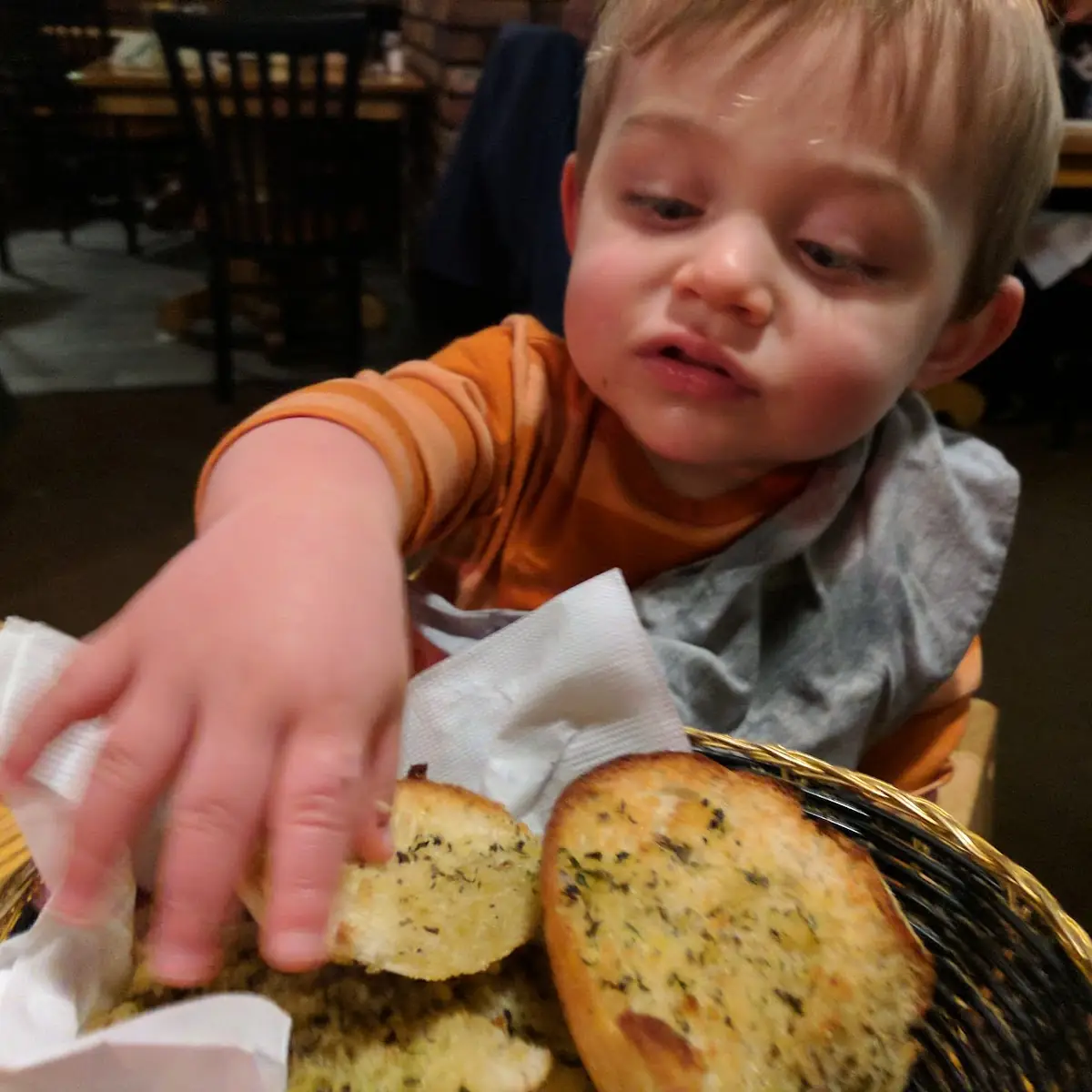 Basket of Garlic Bread
