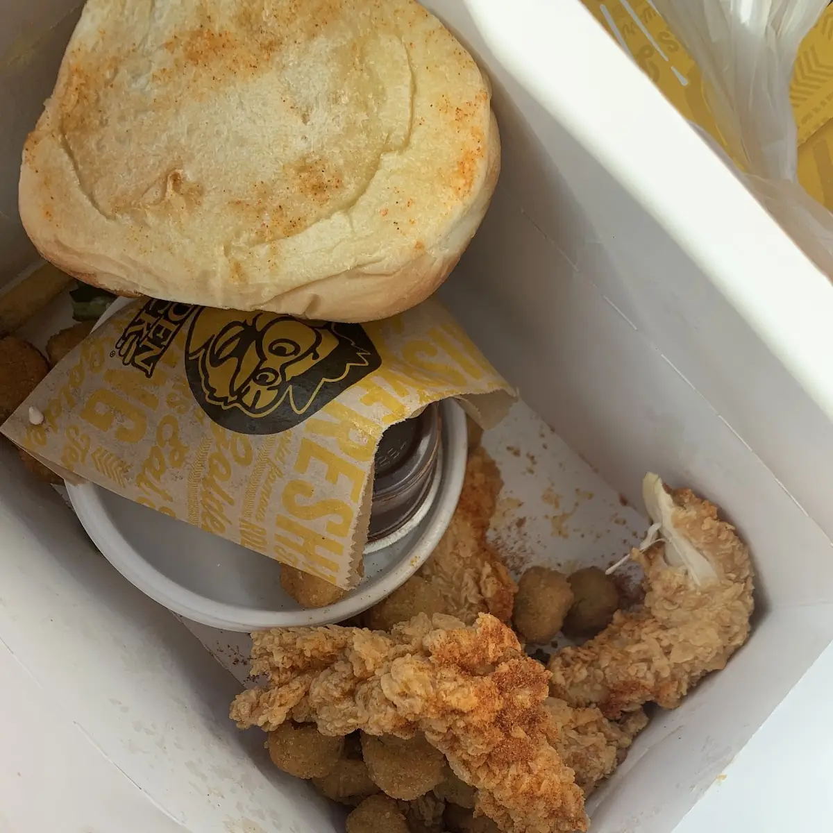 Chicken Strip Dinner Roll