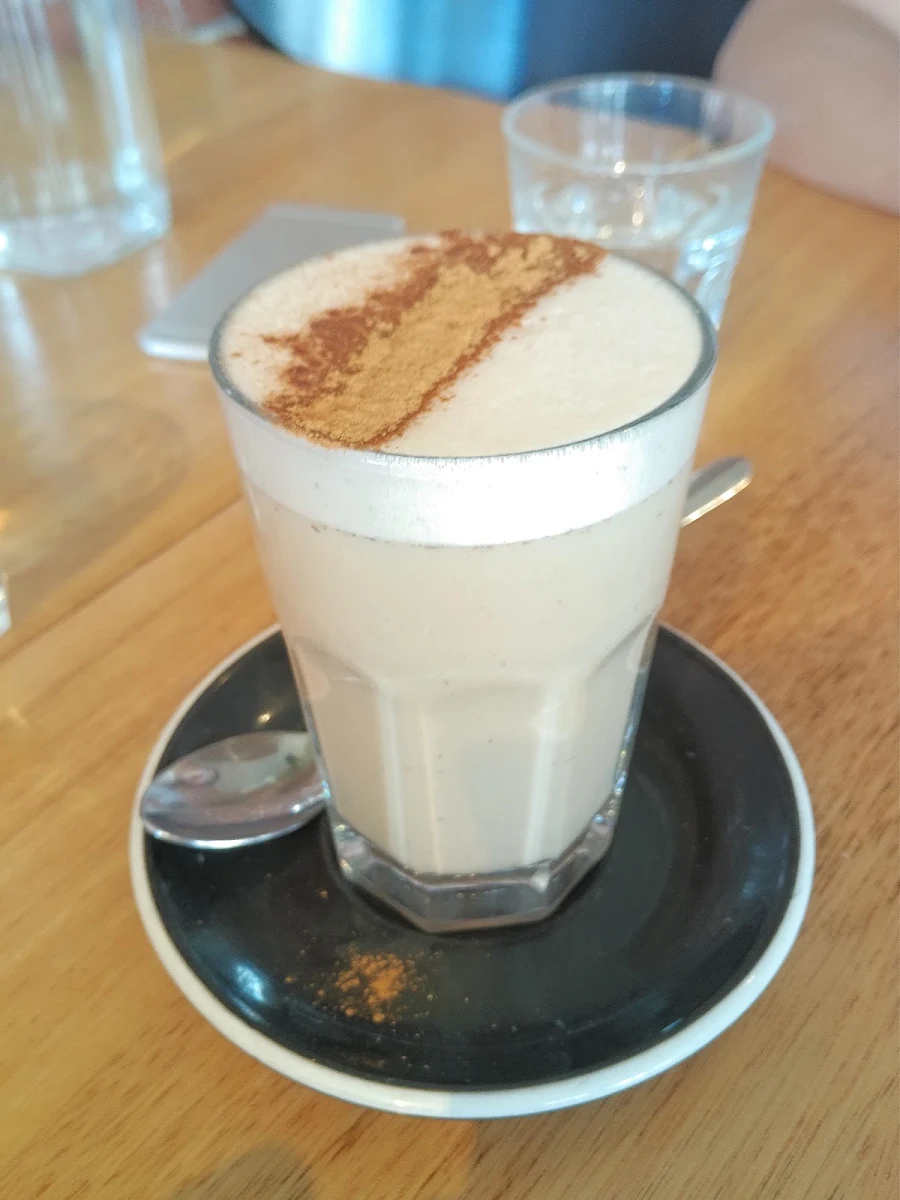 Spiced Chai Soy Late, Parkers Cafe