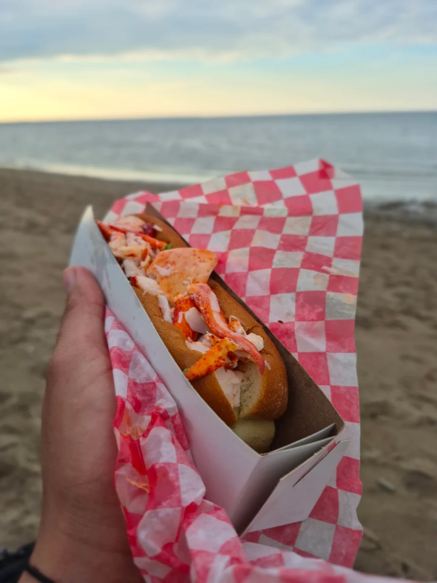 Lobster Roll with Coleslaw