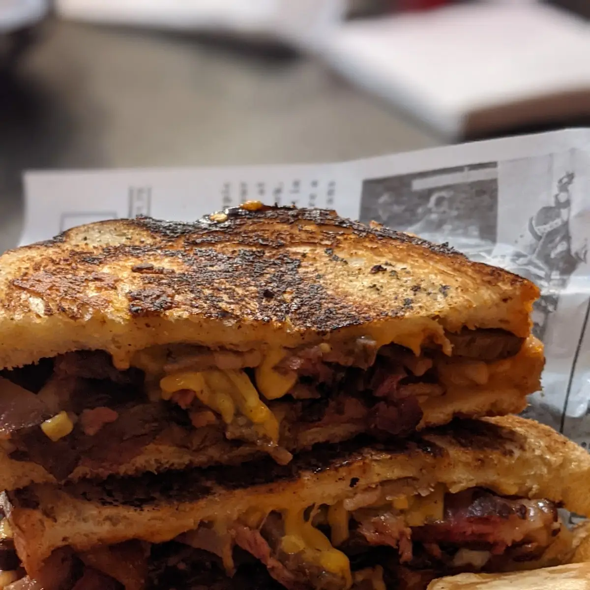 Smoked Brisket Grilled Cheese