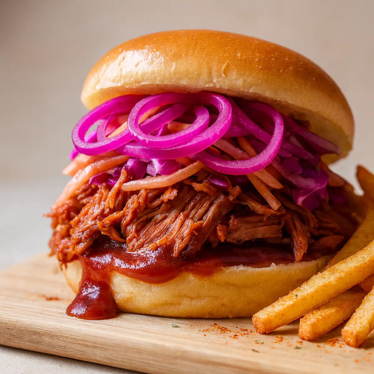 Pulled Pork Sandwich w Fries