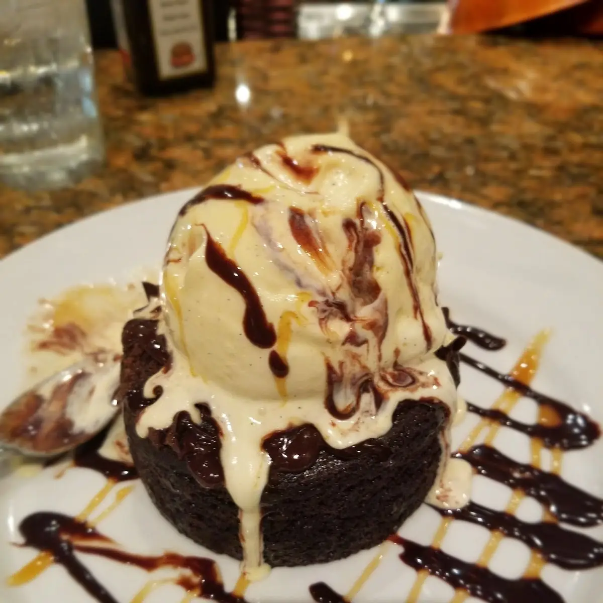 Chocolate Lava Cake with Ice Cream Inside