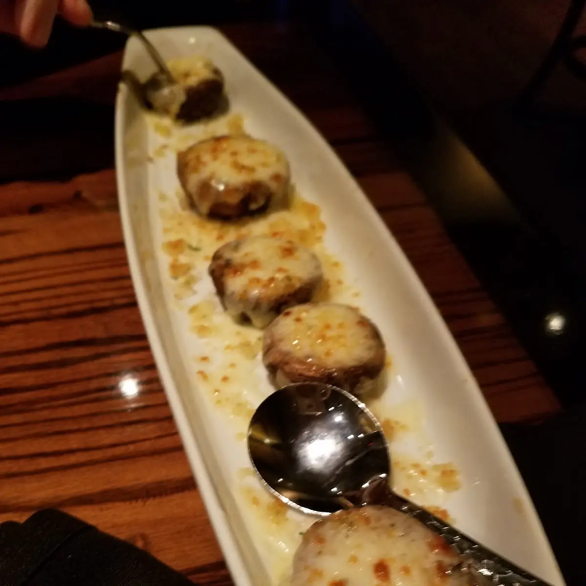 White Cheddar Stuffed Mushrooms