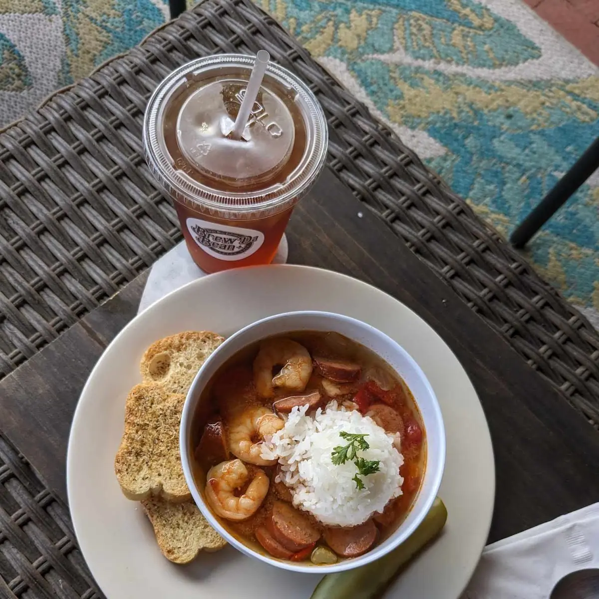 Shrimp Salad & Soup Combo