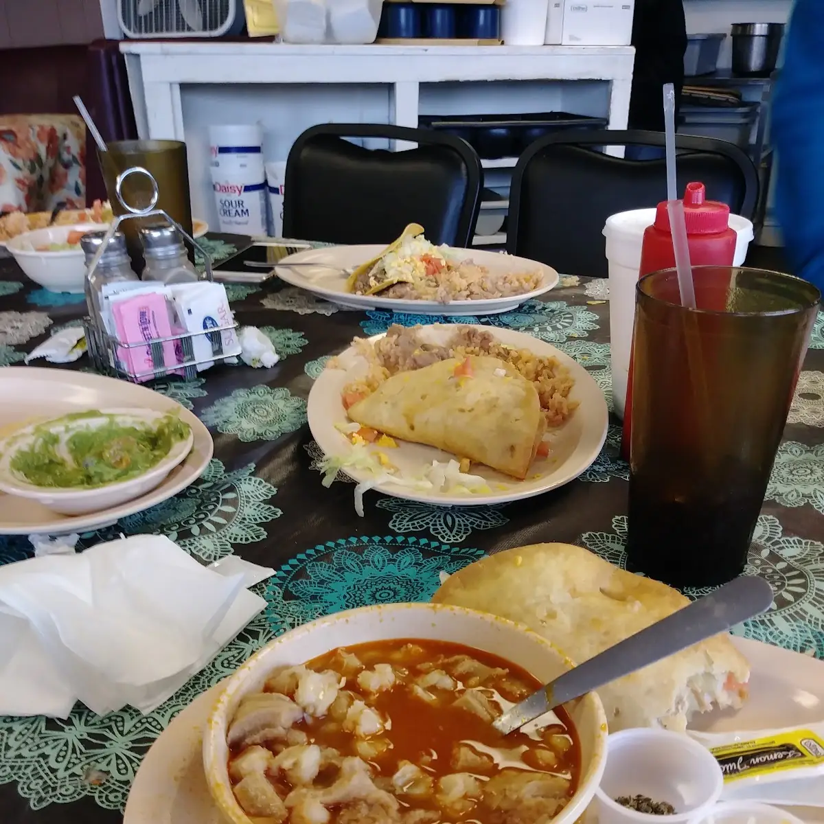 Menudo and Chicken Tacos