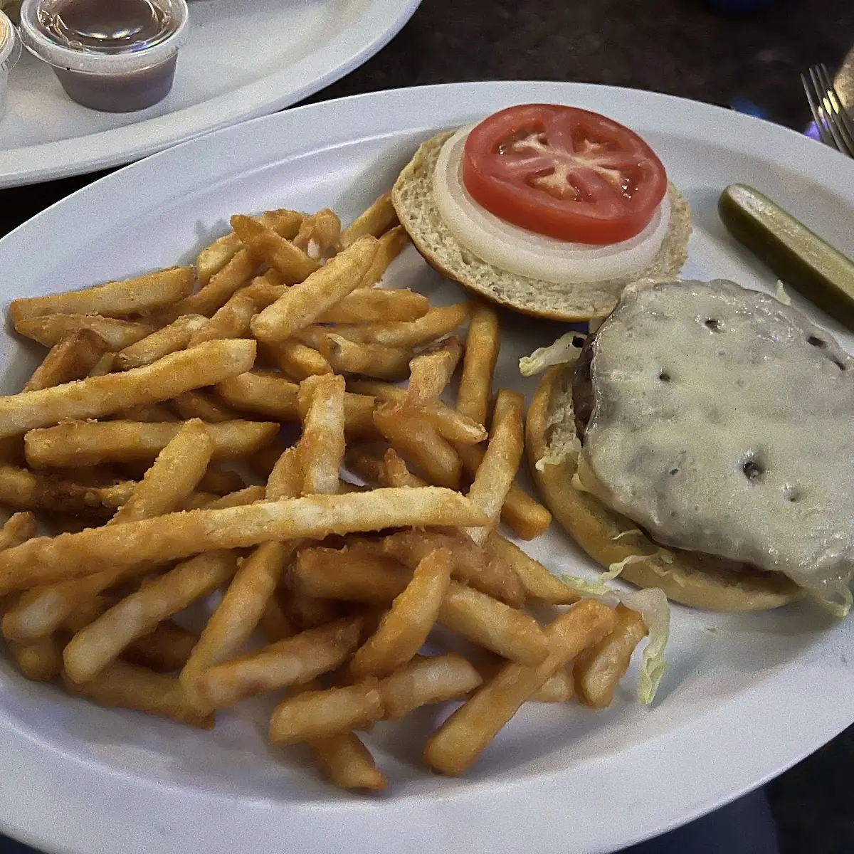 Burger with Swiss