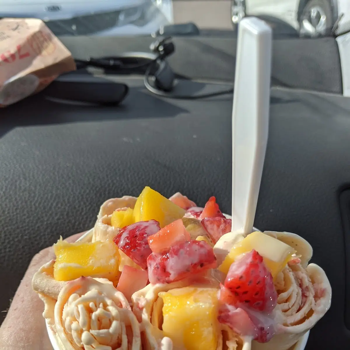 Mango Tango Ice Cream Rolls