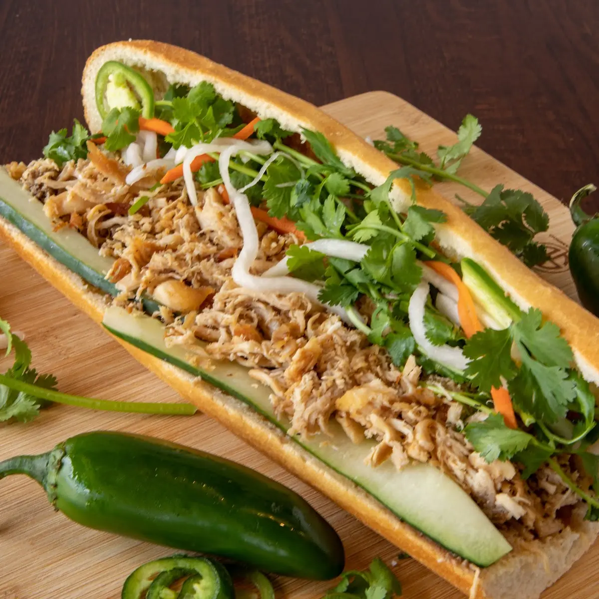 Shredded Chicken Sandwich