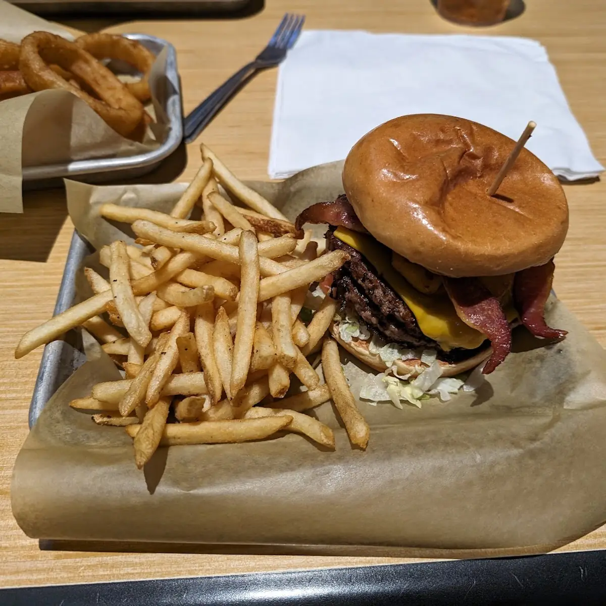 Cheese Curd Bacon Burger