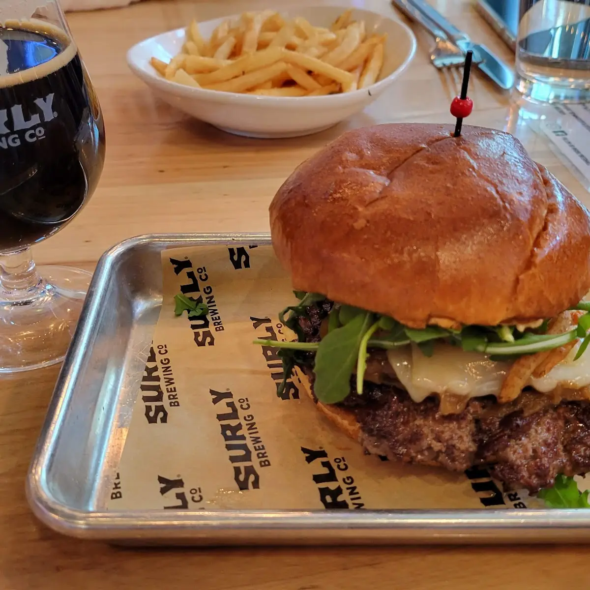 French Onion Burger