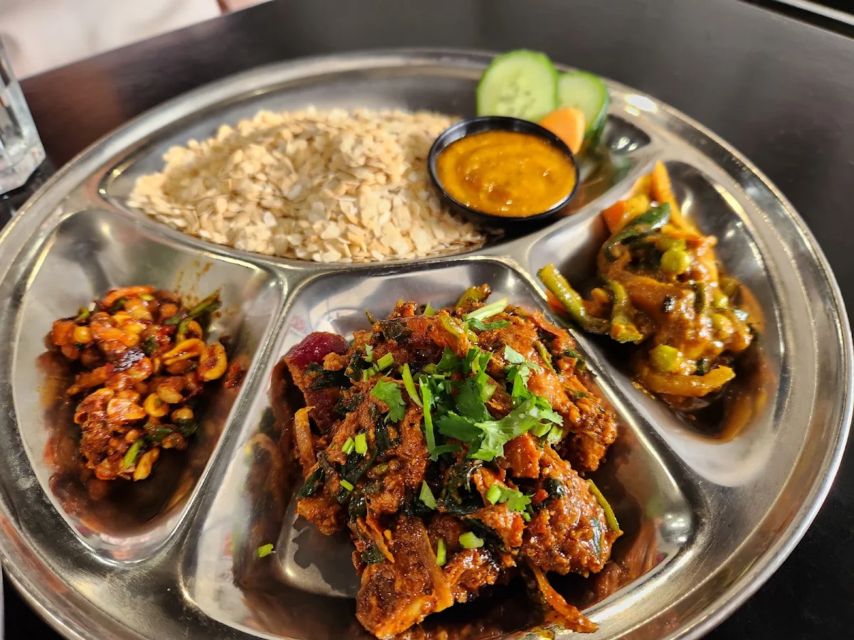 Chicken Chhoila Khaja Set, Momo Ghar