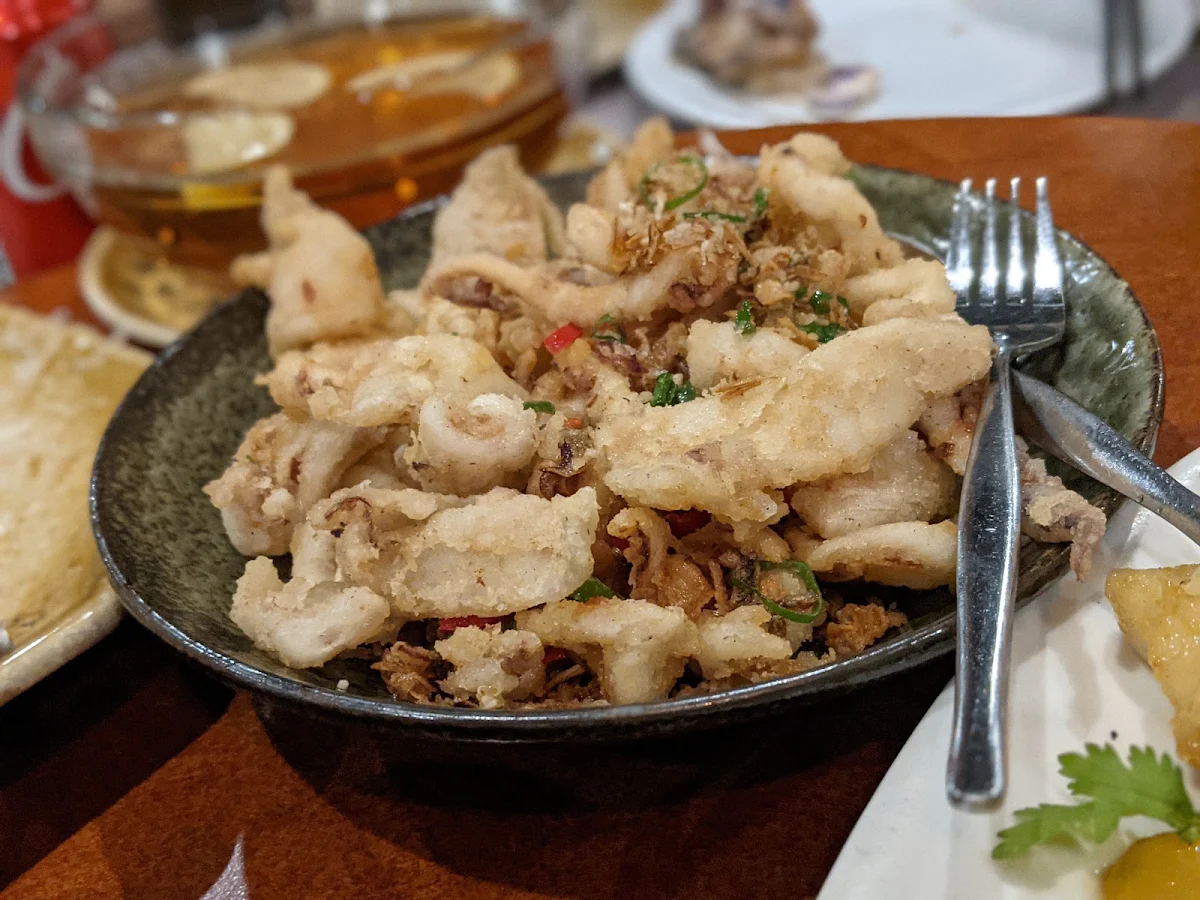 Calamari with Chilli & Salt, Nine Dragons