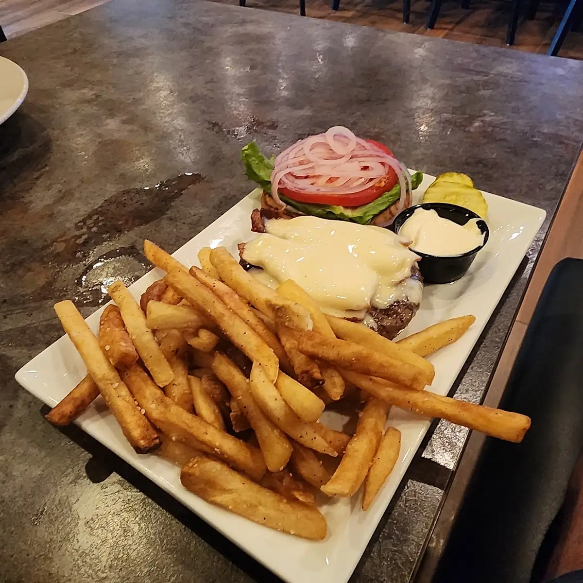 Bacon Cheeseburger with Fries