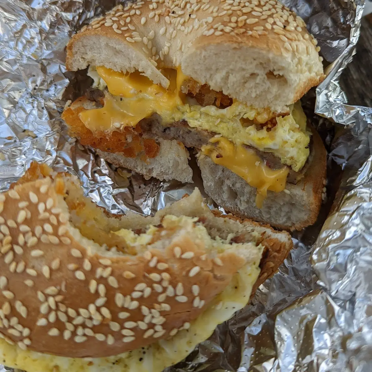 Sesame Bagel Breakfast Sandwich