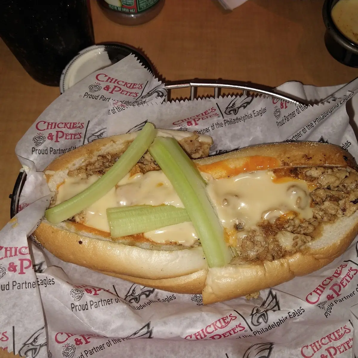 Chicken Buffalo Cheesesteak Sandwich