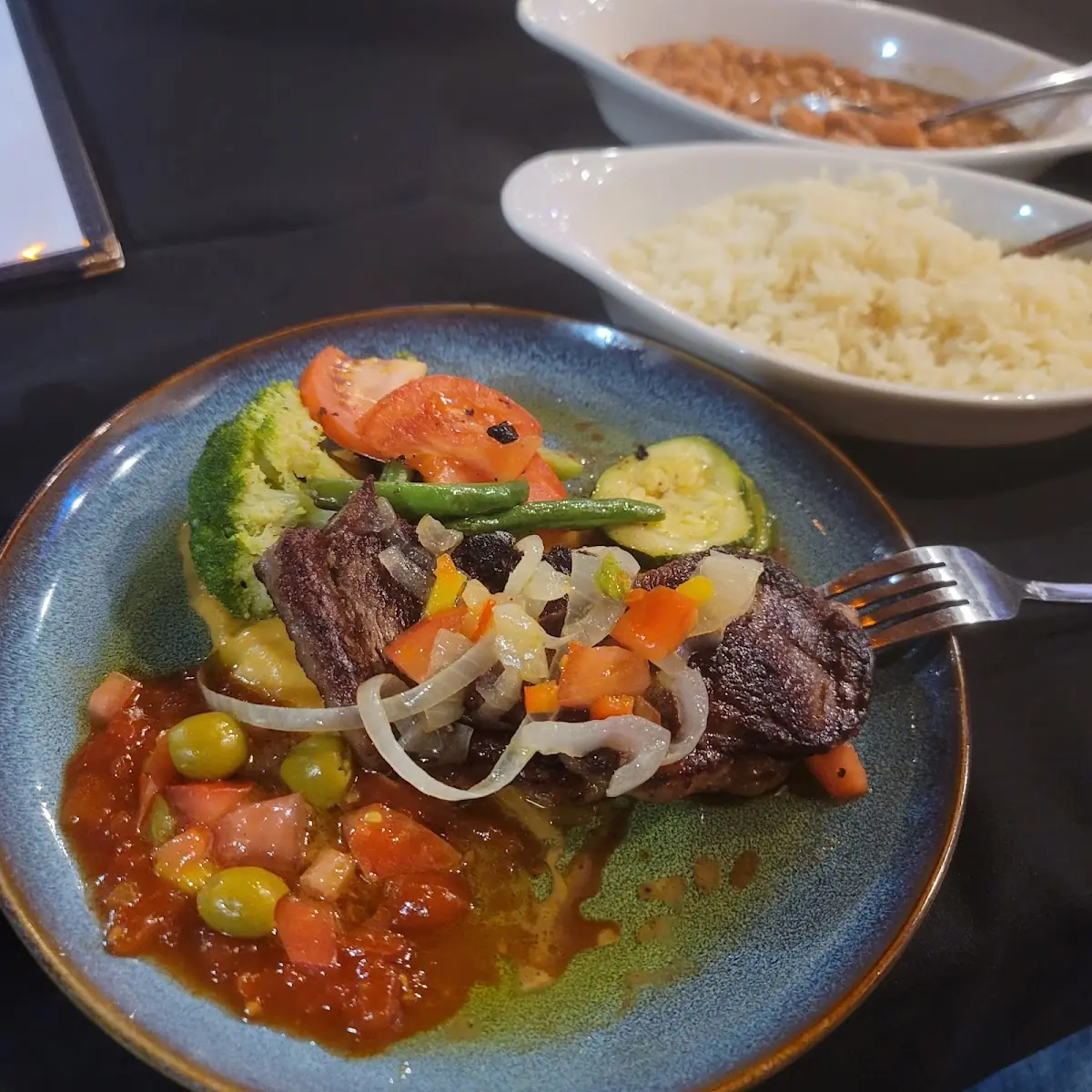 Strip Steak with Mango Salsa