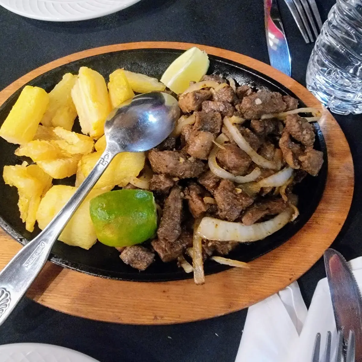 Yucca Fries with Beef