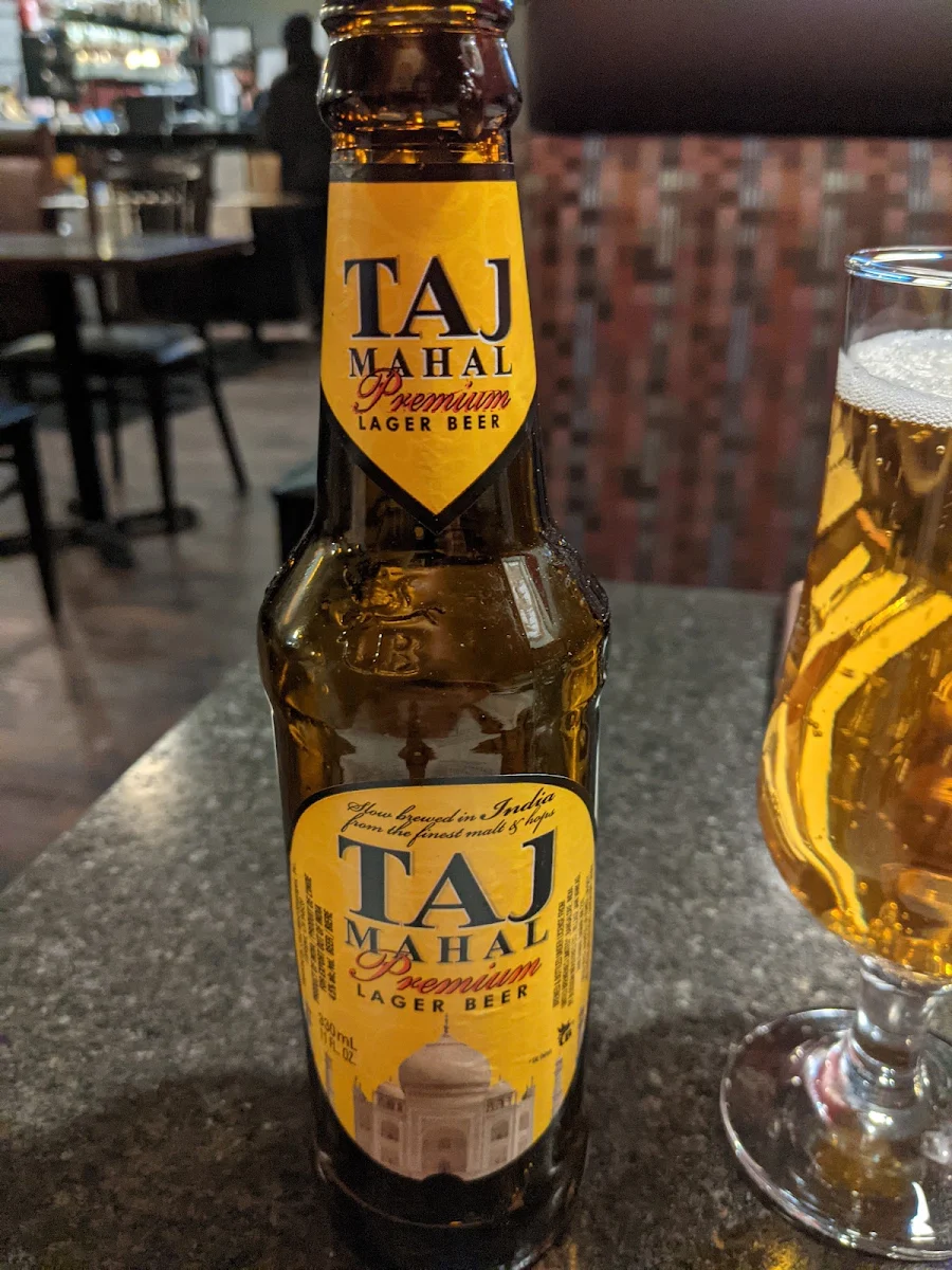 Taj Mahal Beer, Green Chili - Indian Cuisine Calgary