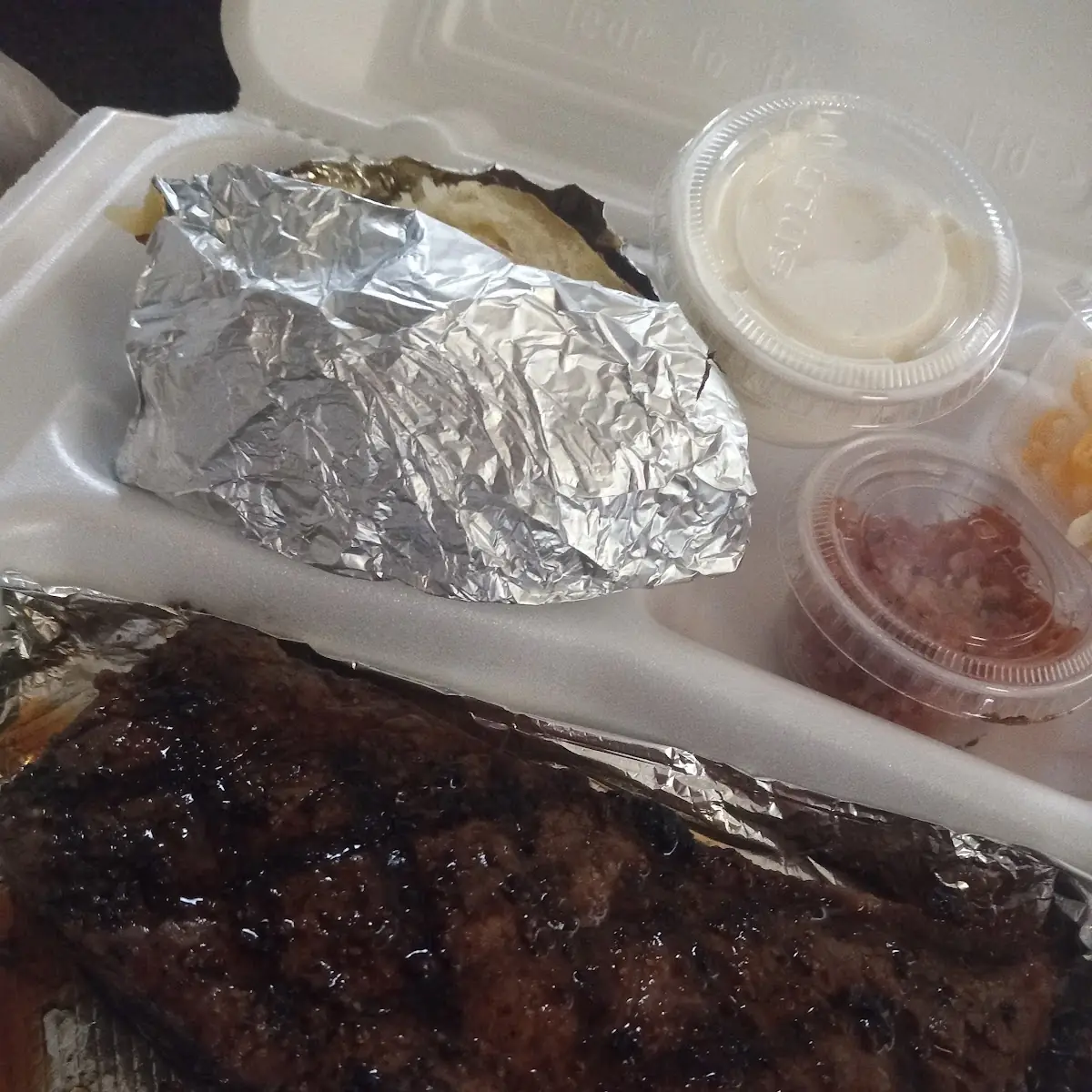 Steak and Loaded Baked Potato
