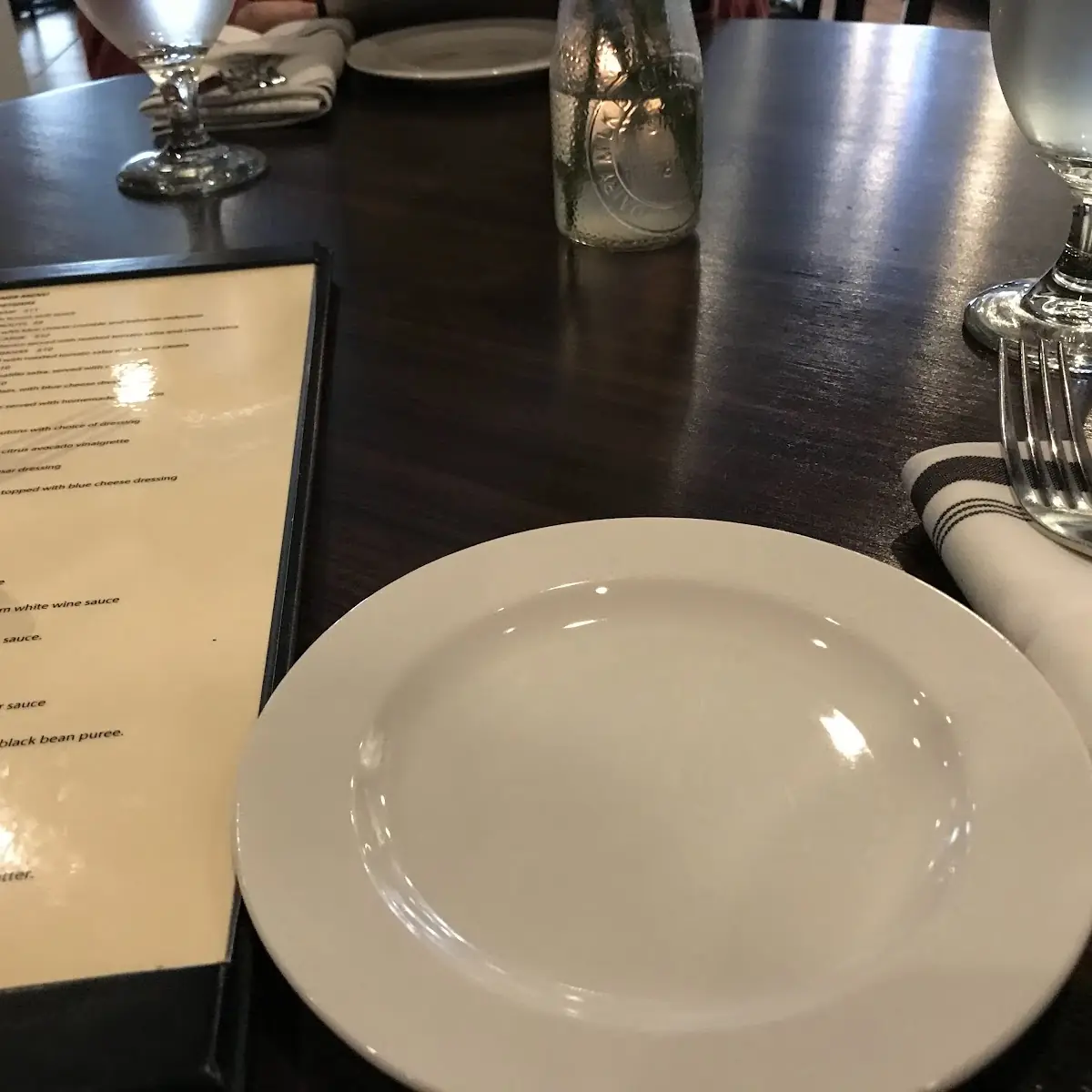The Three Course Dinner Includes Glass of Proseco