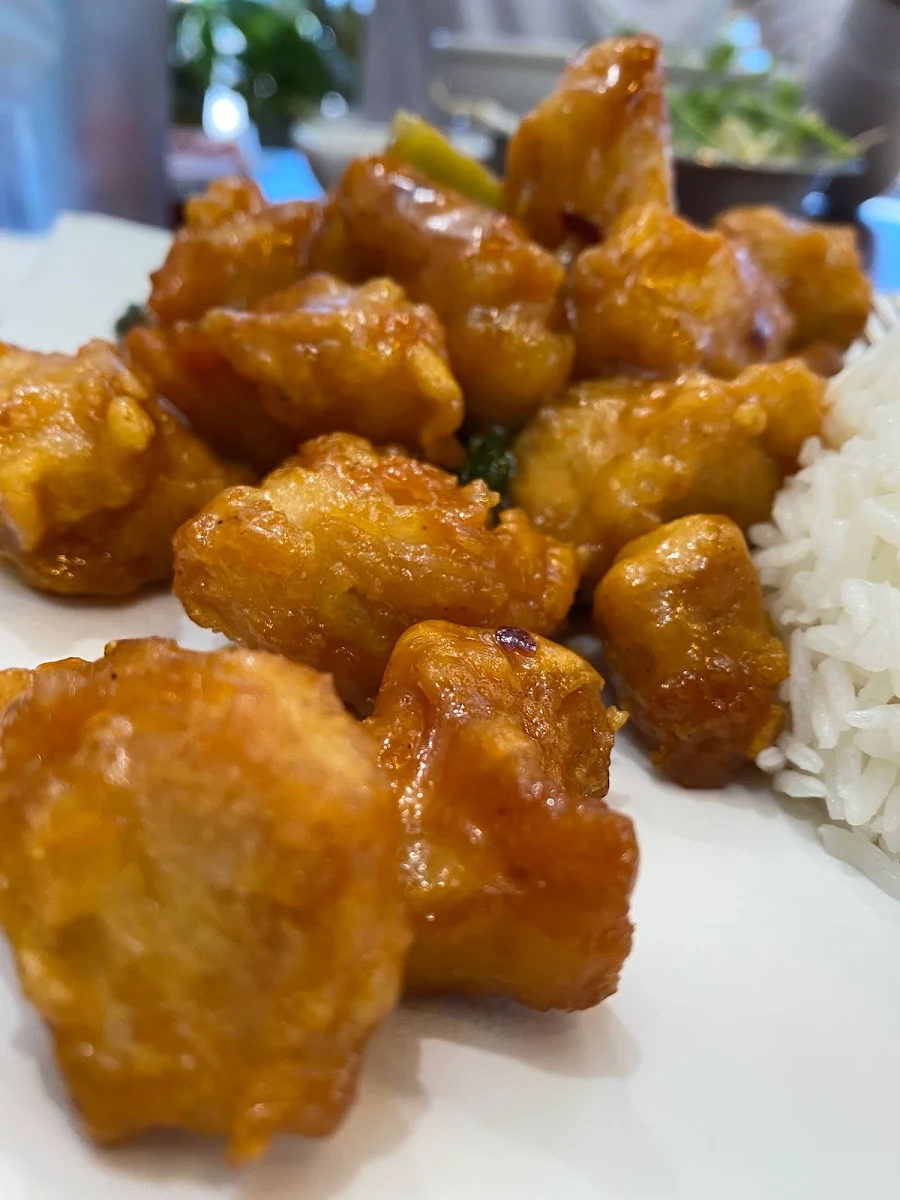Orange Chicken w Steamed Rice