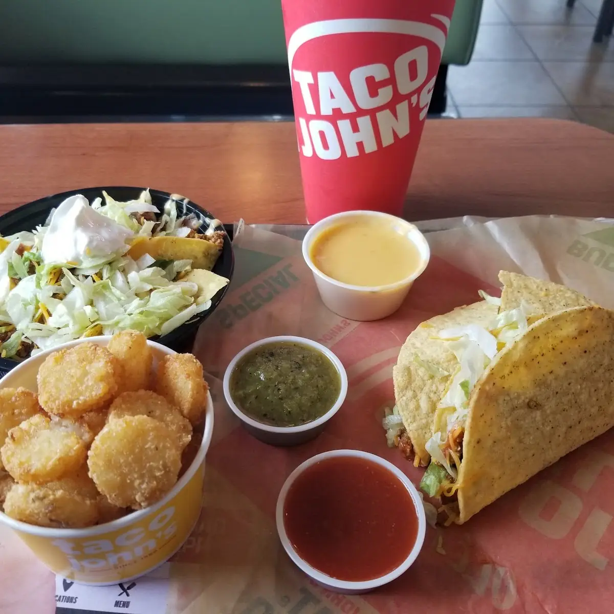 Potato Oles with Nacho Cheese