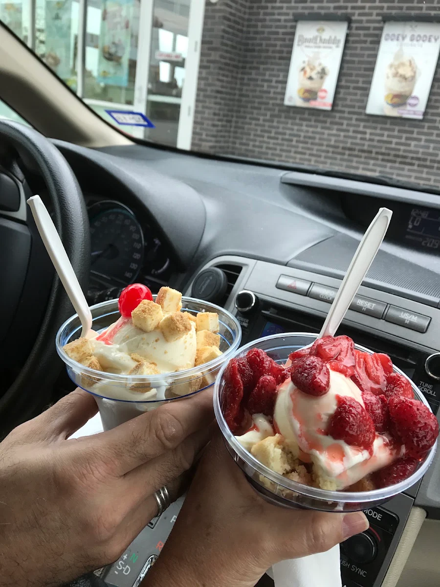 Strawberry Cheesecake and Vanilla Cheesecake