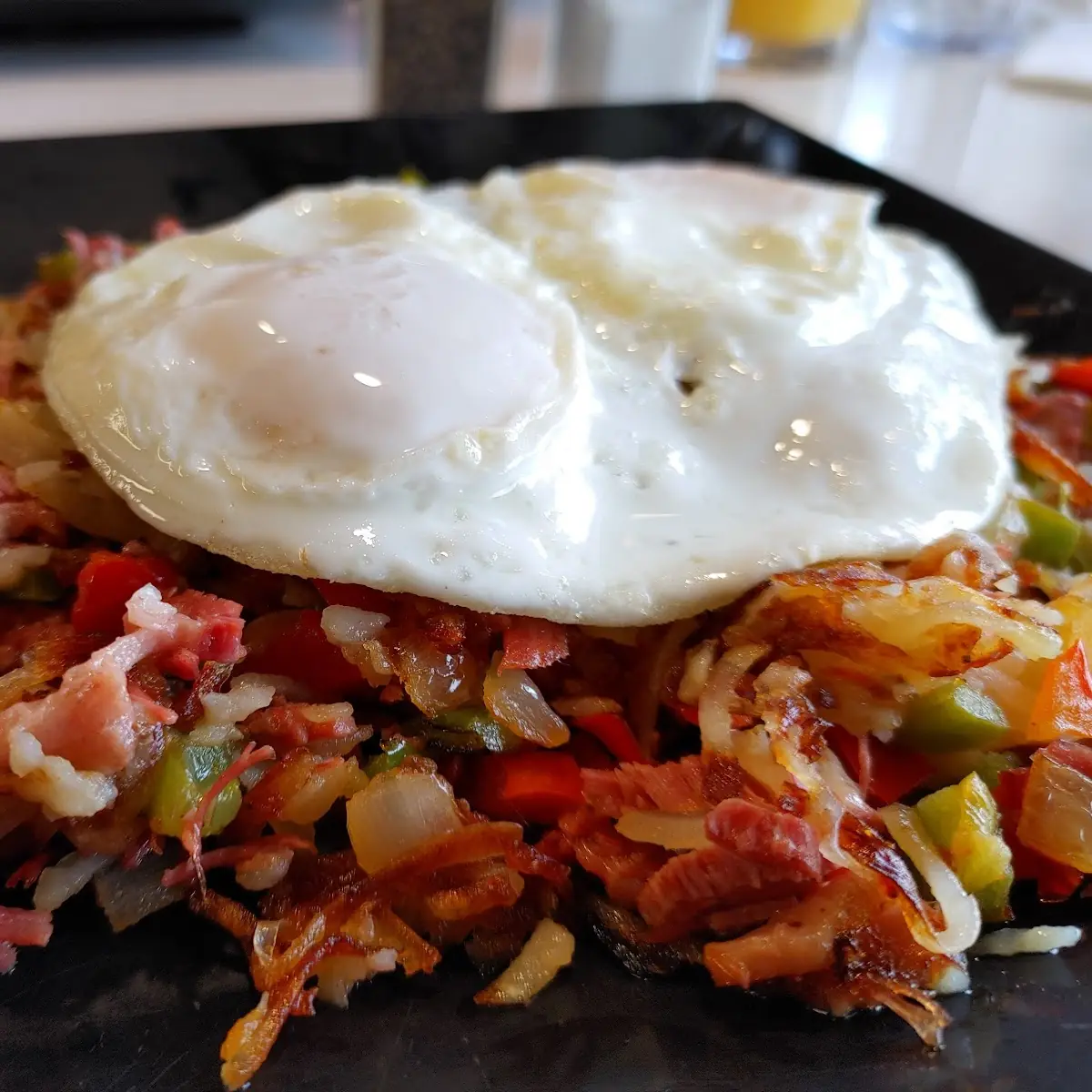 Corned Beef Hash & Eggs Any Style