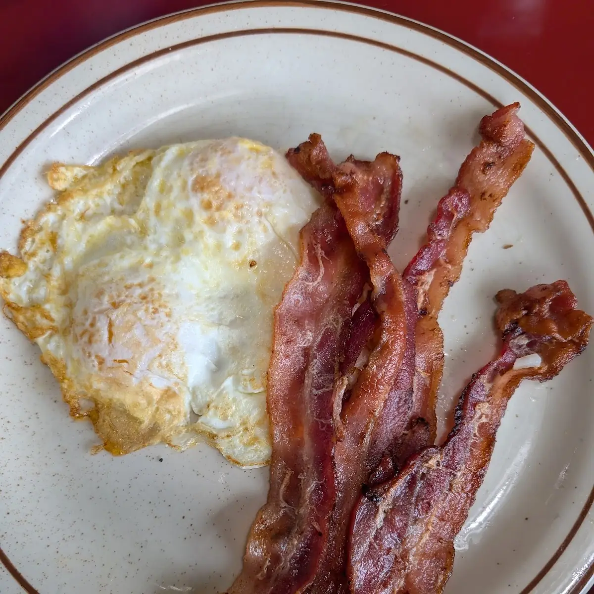 Two Eggs and Four Strips of Bacon