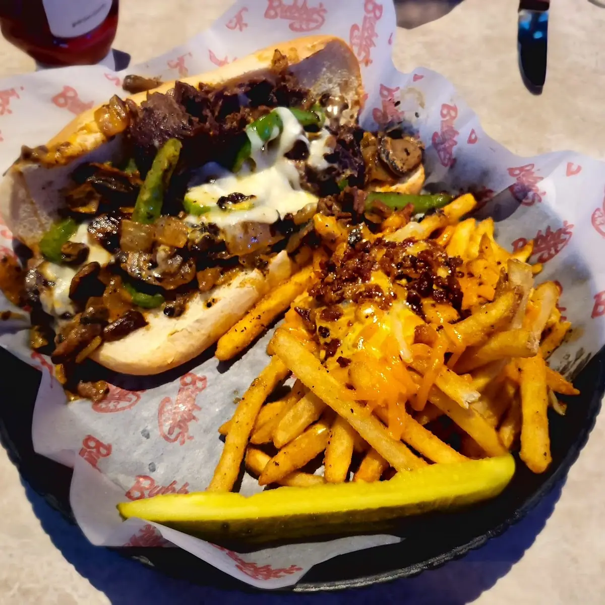 Chicago Style Philly Cheese Steak Sandwich