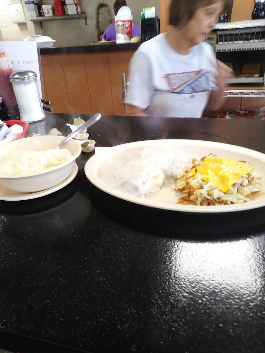 Hash Brown Biscuits and Gravy
